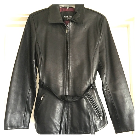 Black Lamb Skin Leather Jacket - Picture 1 of 8